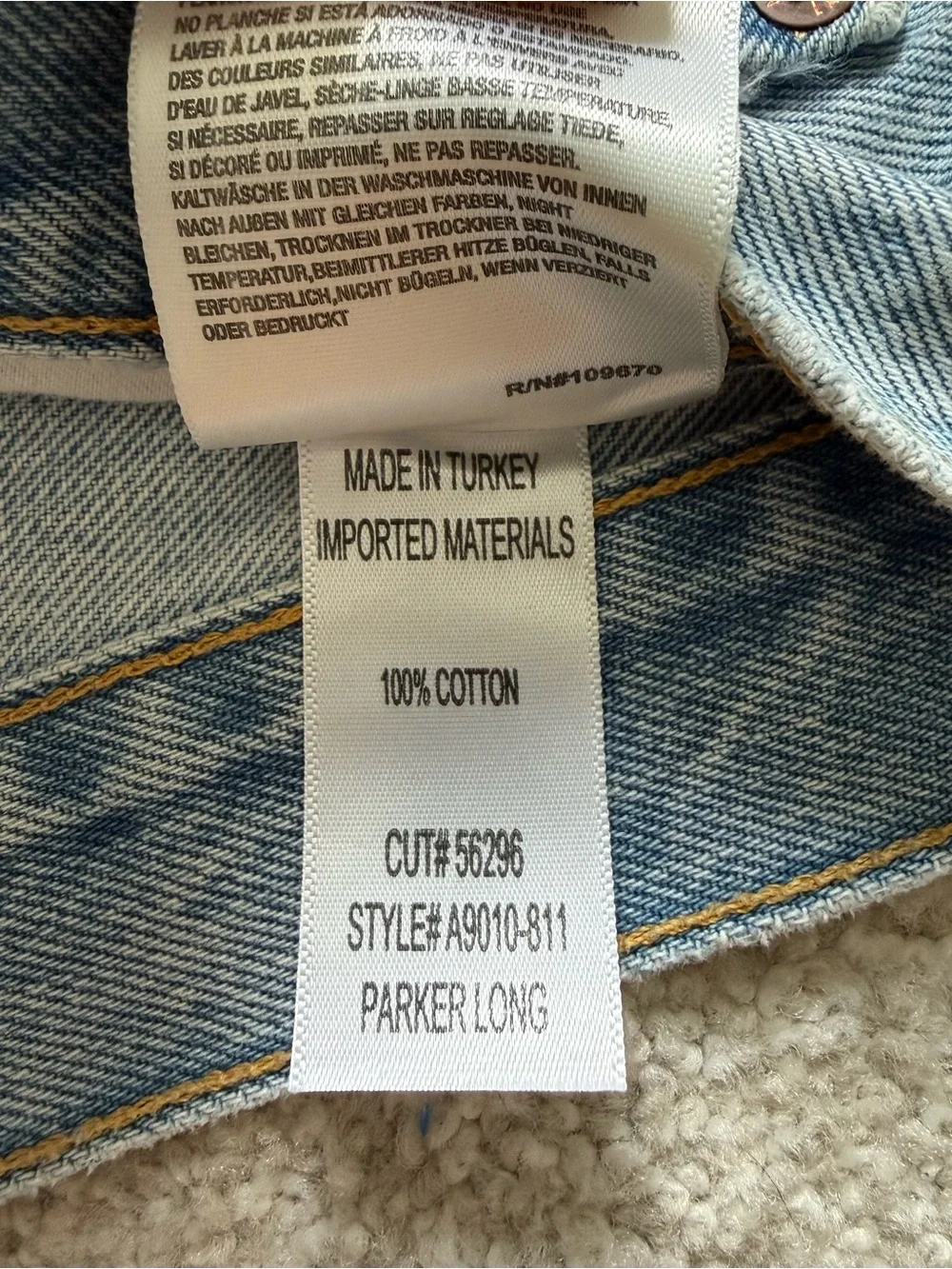 AGOLDE Parker Long Denim Shorts
